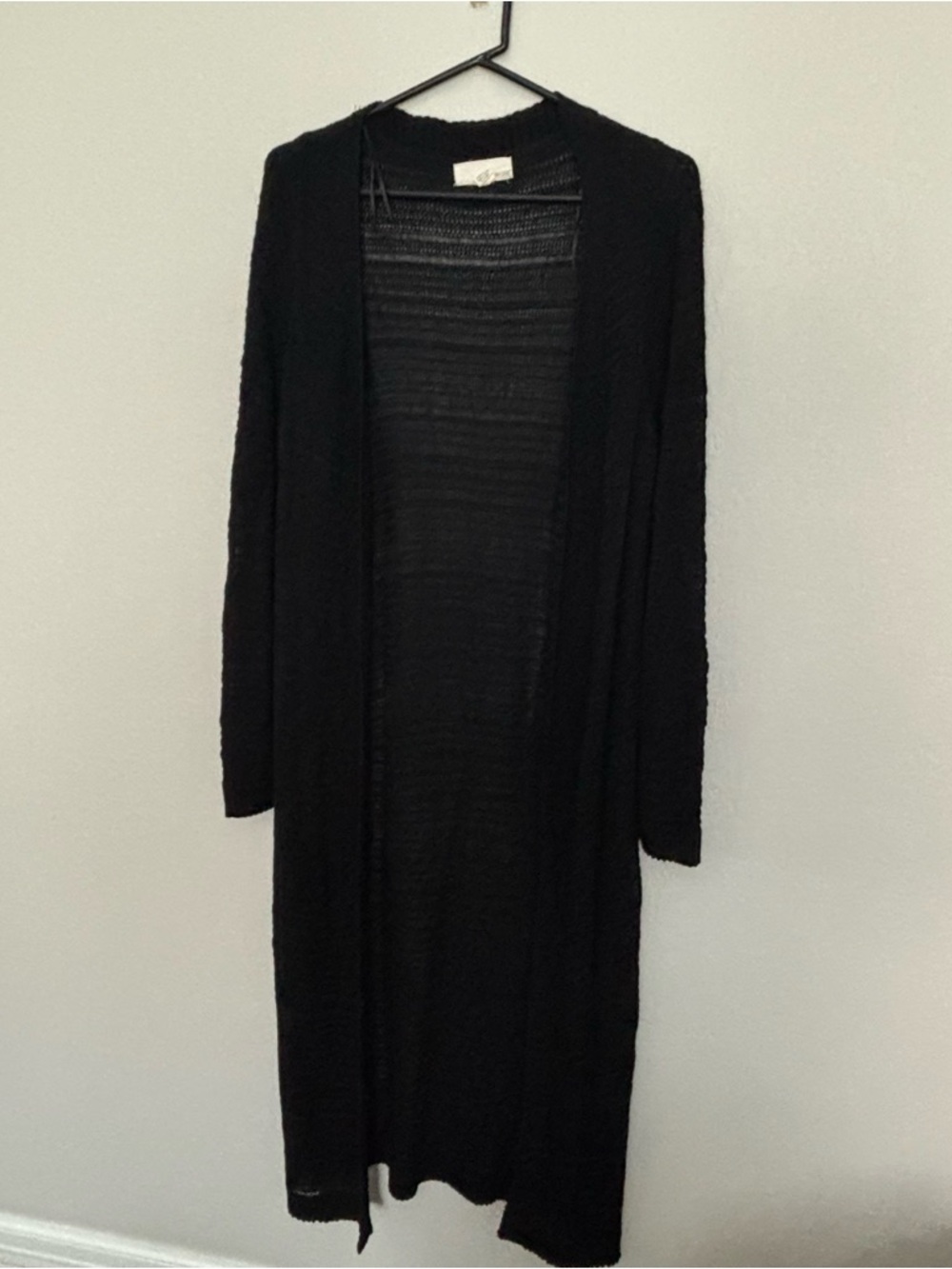 By Design Black Open-Front Cardigan